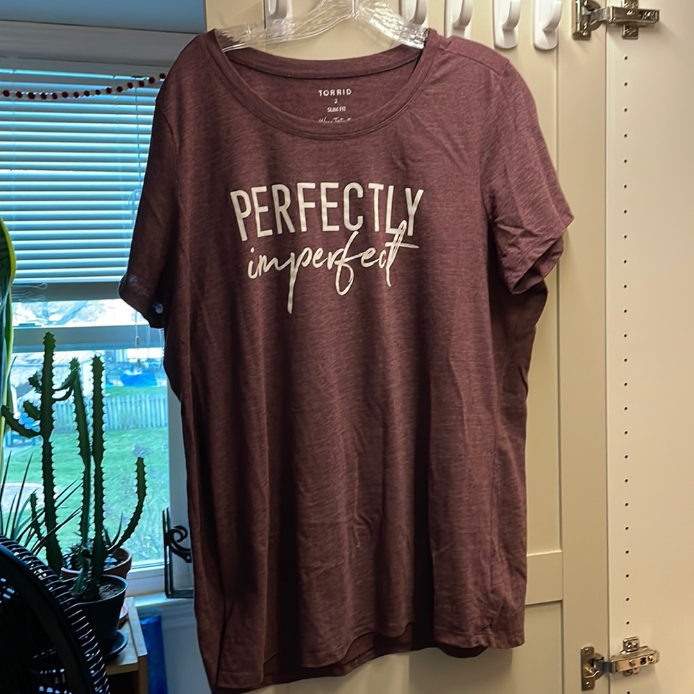 Torrid size 2 slim fit Perfectly Imperfect t-shirt